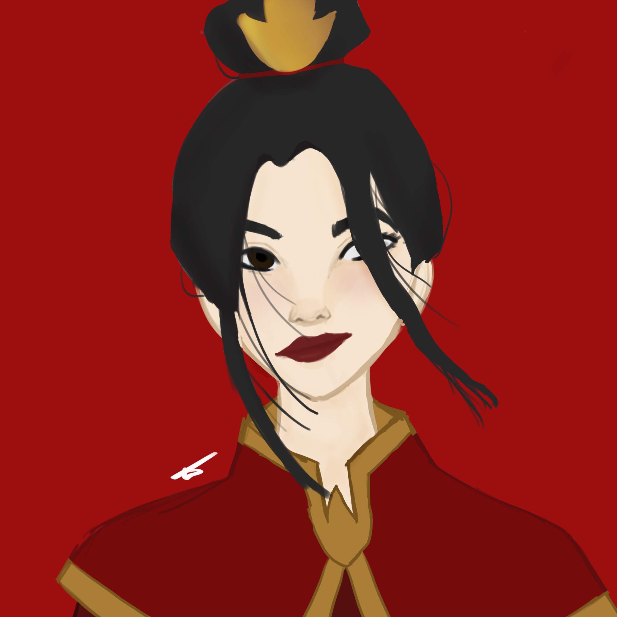 A messy drawing of Azula | Avatar Amino