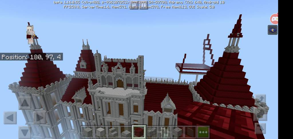 I am currently building Wayne manor from the lego batman movie. So far I've  got most of the front done, the side bridge, and some of the roofing. |  Minecraft Amino