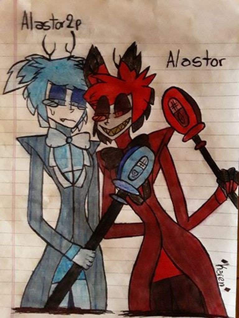 🌹fanart De Alastor Y Alastor 2p🌹 Hazbin Hotel Español Amino Amino