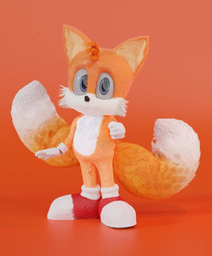 Movie tails model finished | Blender 3D Amino