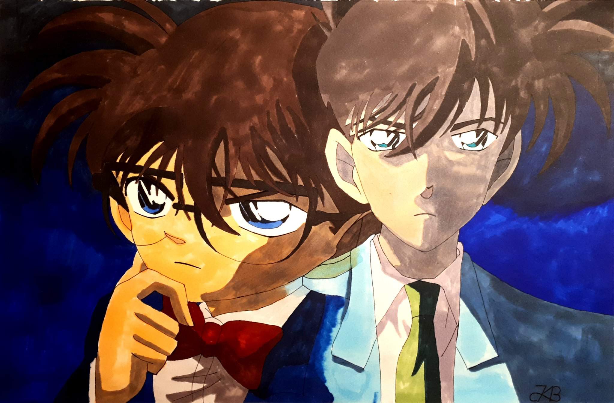 Conan and Shinichi Side by Side | Anime Amino