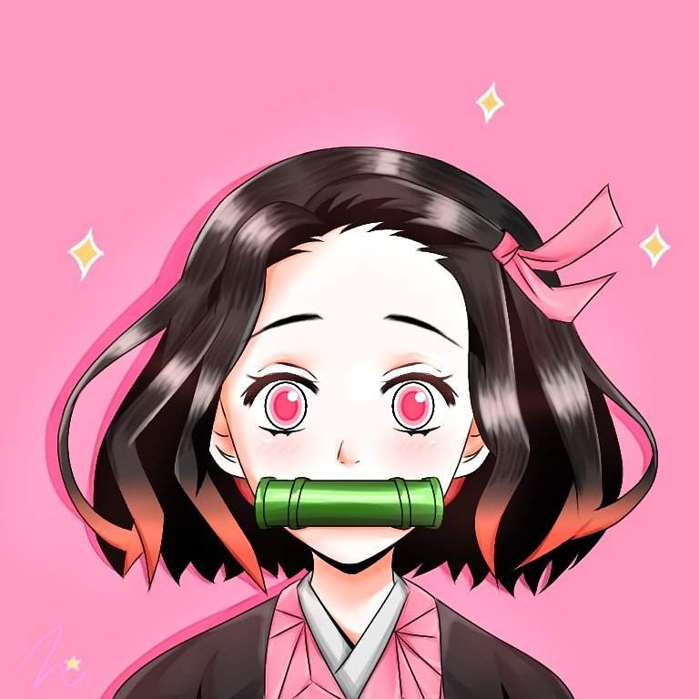 nezuko short hair  demon slayer kimetsu no yaiba amino