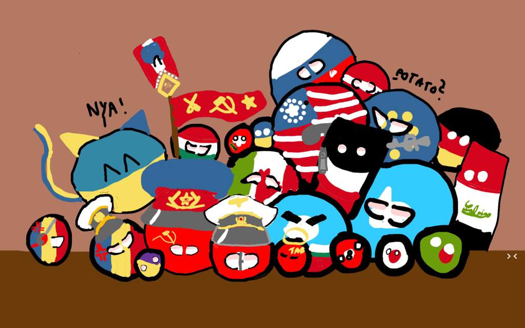 The crowd of countryballs | Polandball Amino