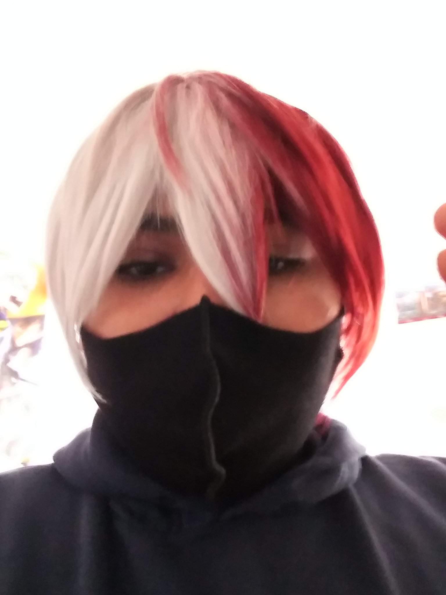 My ugly self cosplaying as shoto todoroki | My Hero Academia Amino