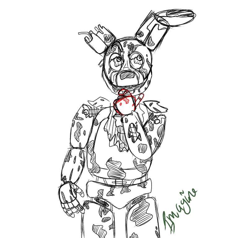 Springtrap fanart! | Five Nights At Freddy's Amino