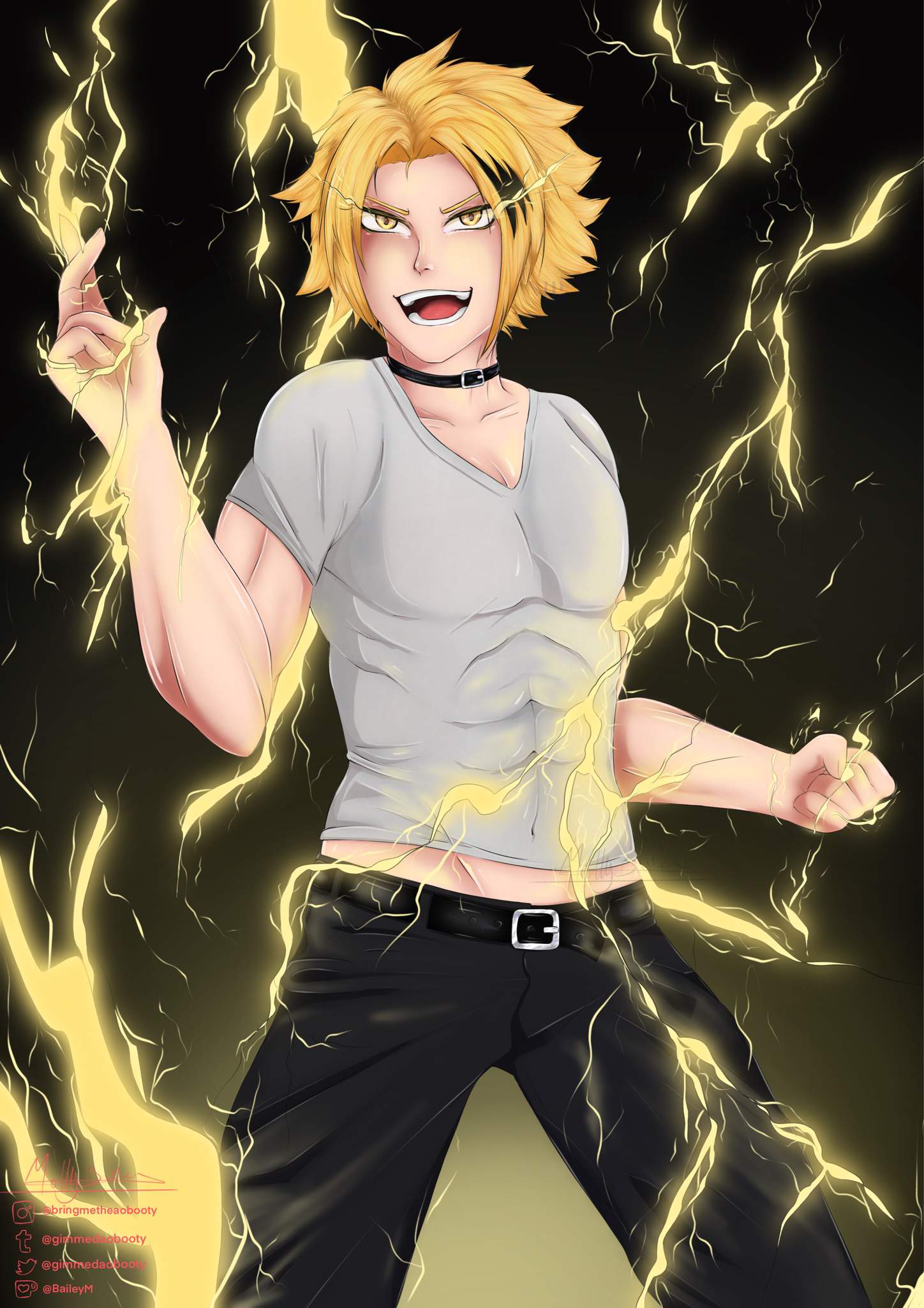 Stun Gun Hero: Chargebolt (Denki Kaminari) | Anime Amino