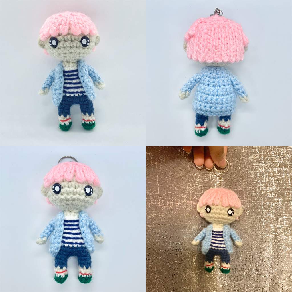 Handmade kpop Idol Crochet Keychains KPop Amino