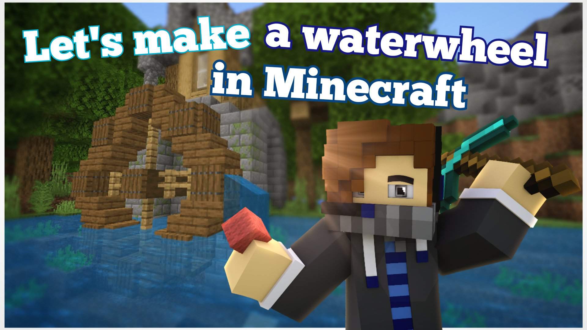 Let's make a realistic waterwheel in Minecraft | Minecraft Amino