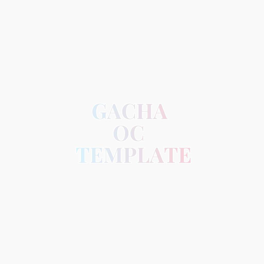 Gacha Oc Template | Wiki | Gacha-Life Amino