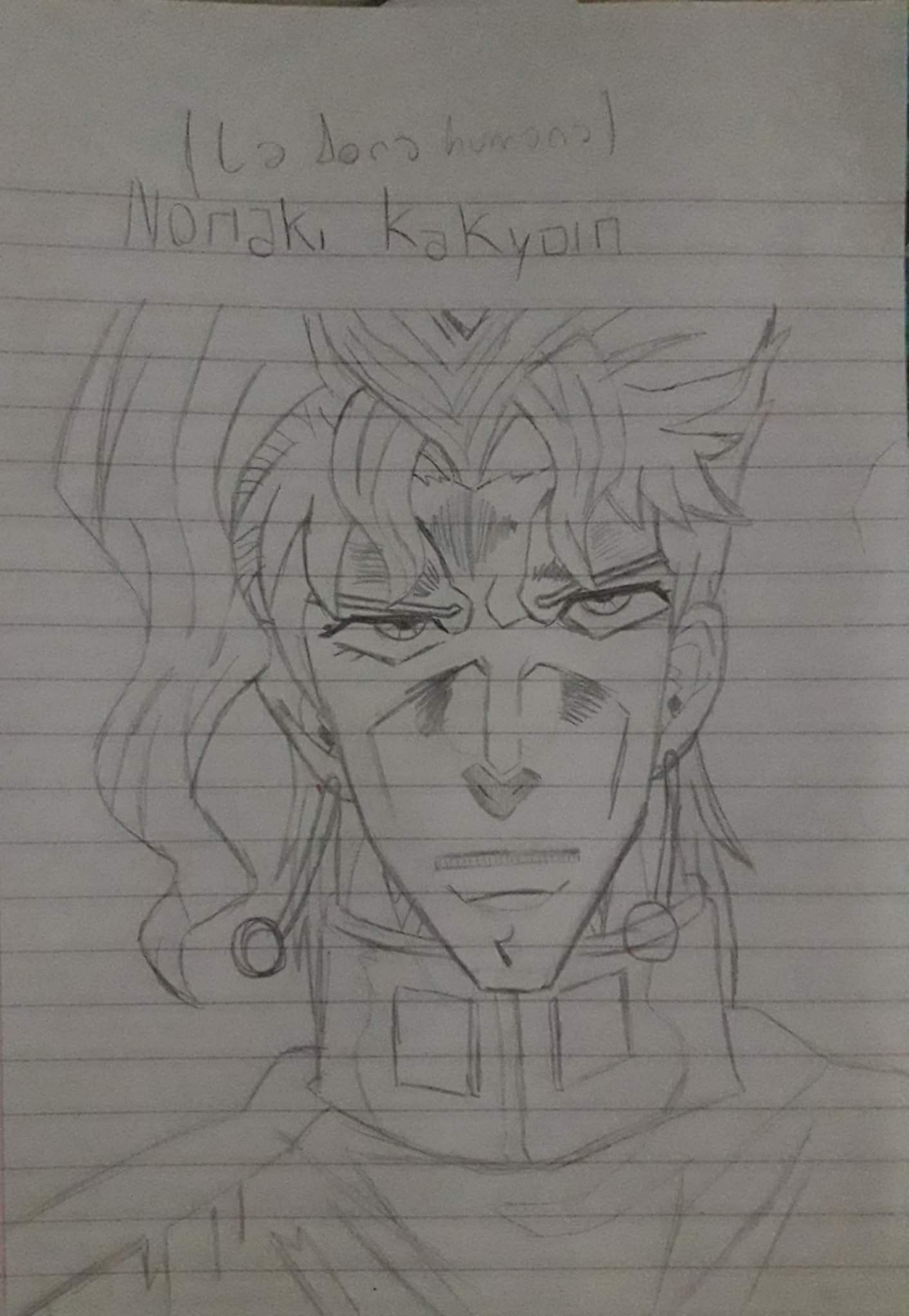 Dibujo de Kakyoin | Jojo’s Bizarre Amino Amino