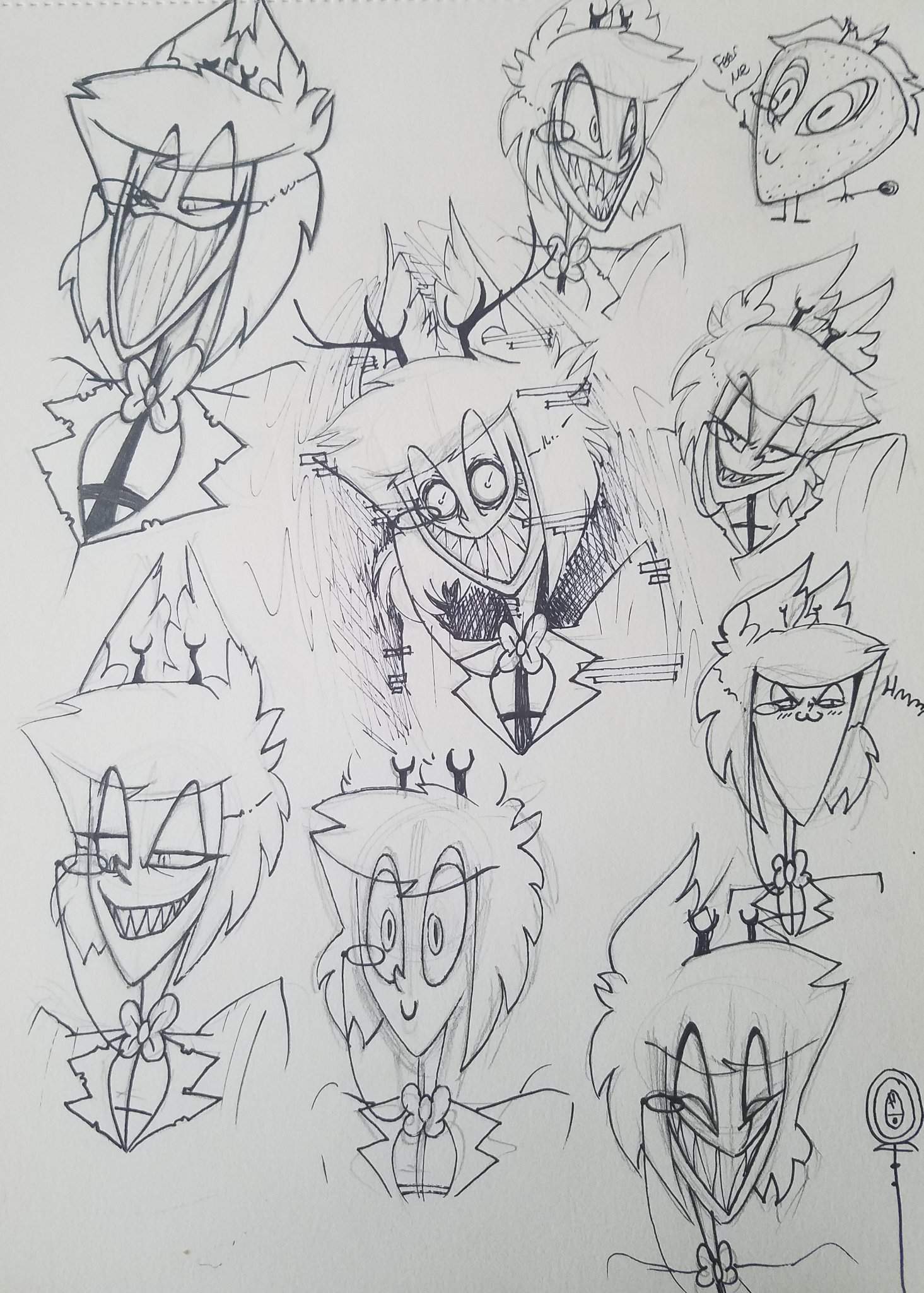 Alastor doodles | Hazbin Hotel (official) Amino