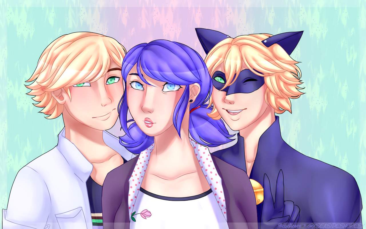 Marichat + Adrienette = 💛💗💚 | Miraculous Amino