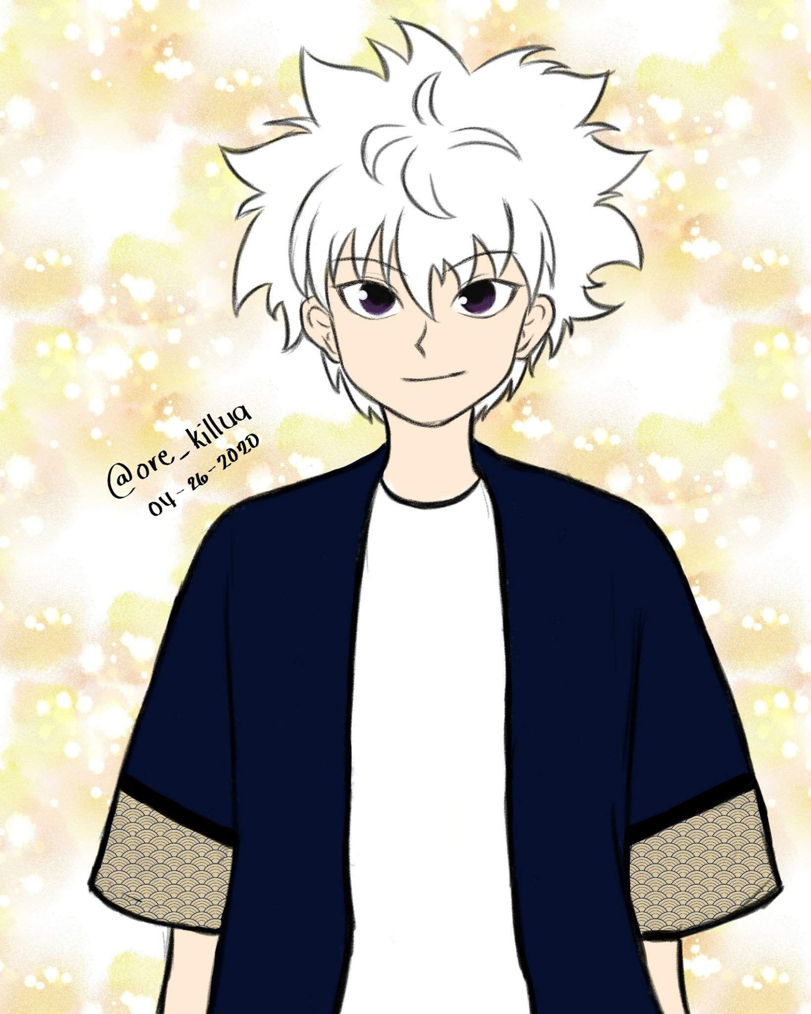 Killua in kimono cardigan 😊 | Hunter x Hunter Amino