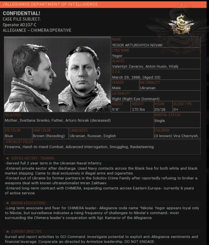 Yegor Novak | Wiki | CoD Amino