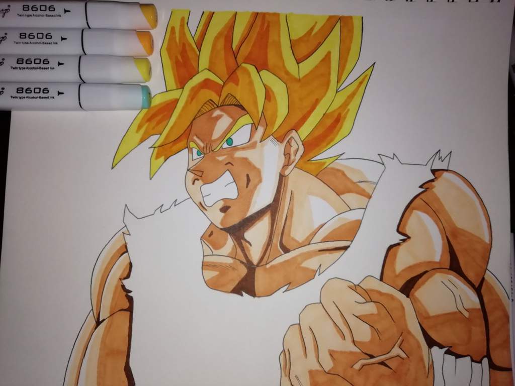 Dibujo Goku ssj1 | ~*Dibujo Digital Y Clásico*~ Amino