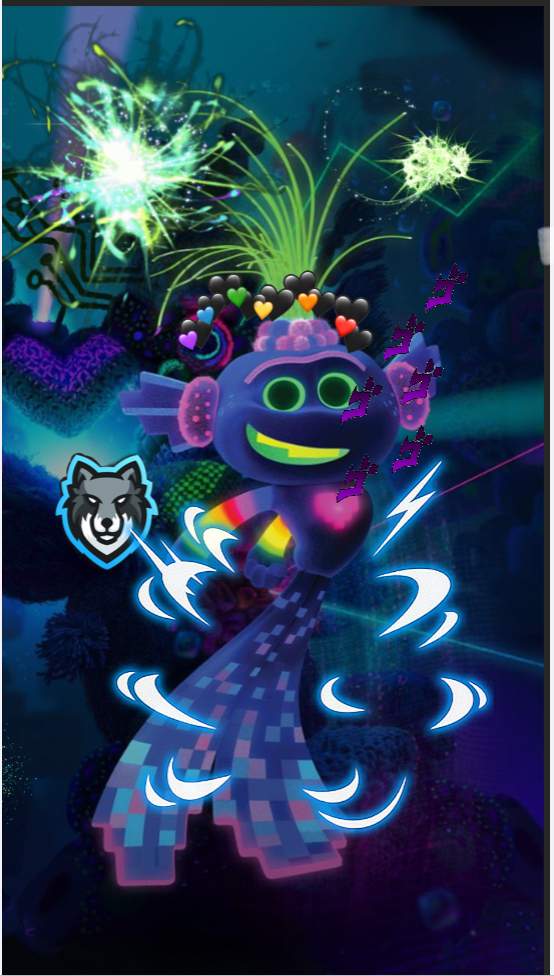 Trollex is menacing (jojo reference) picture is from dreamworks trolls ...