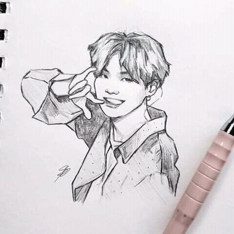 Creative Bts Yoongi Drawings Simple Sketch Easy 