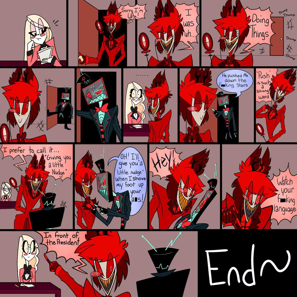 Alastor Vs Vox Meme Comic Hazbin Hotel Official Amino