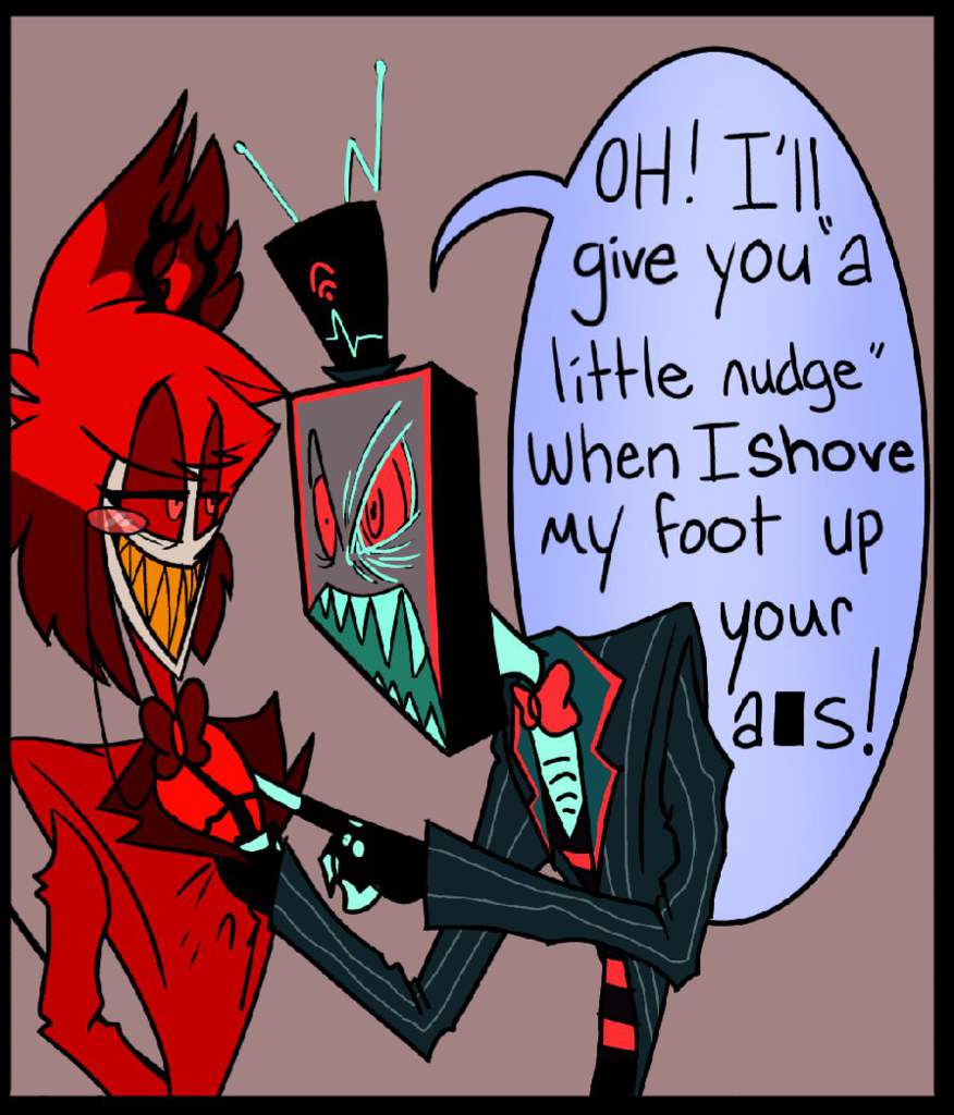 Alastor Vs Vox Meme Comic Hazbin Hotel Official Amino