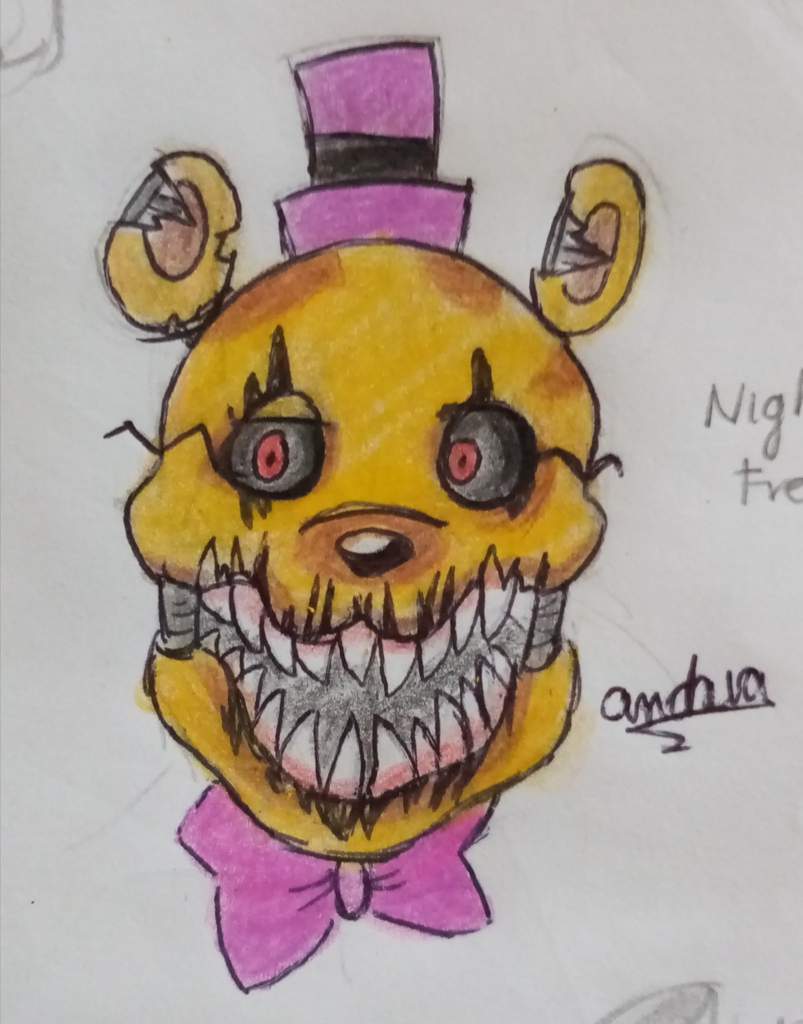 Dibujo de nightmare fredbear | FNaF Amino [ Español ] Amino