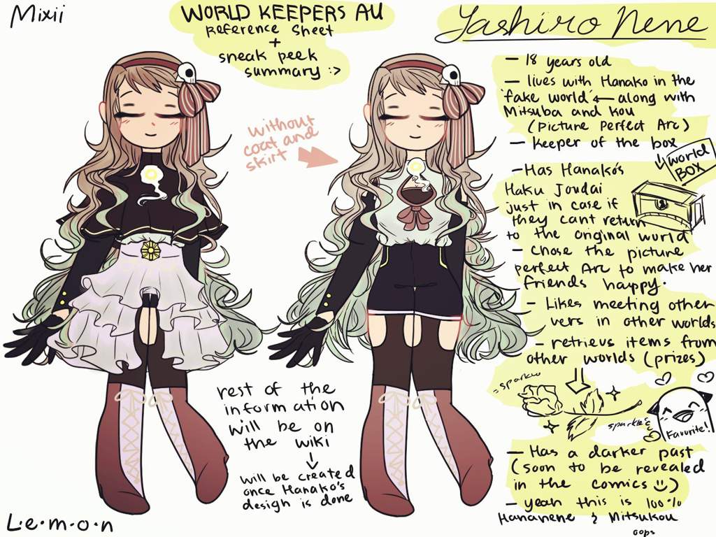 World Keepers Au Yashiro Design Toilet Bound Hanako Kun Amino