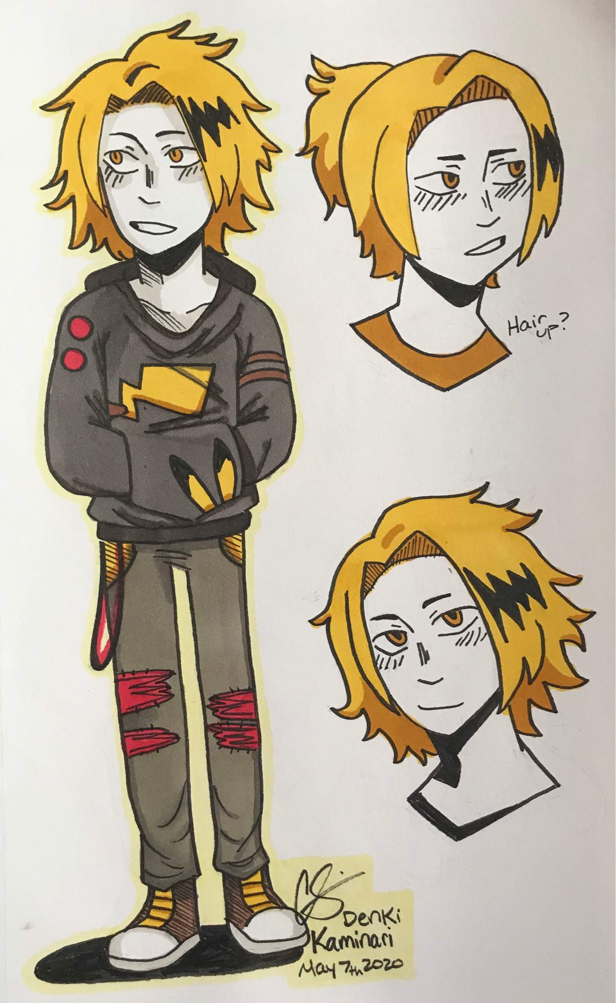 Kaminari drawings | My Hero Academia Amino