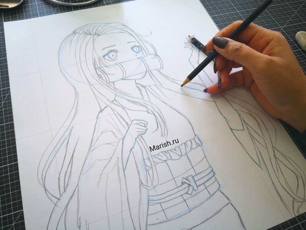 Nezuko From Demon Slayer Drawing Anime City Amino