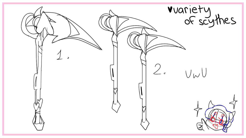 Cute scythe designs for Butterscotch! | *•.¸♡harmony High *•.¸♡ Amino