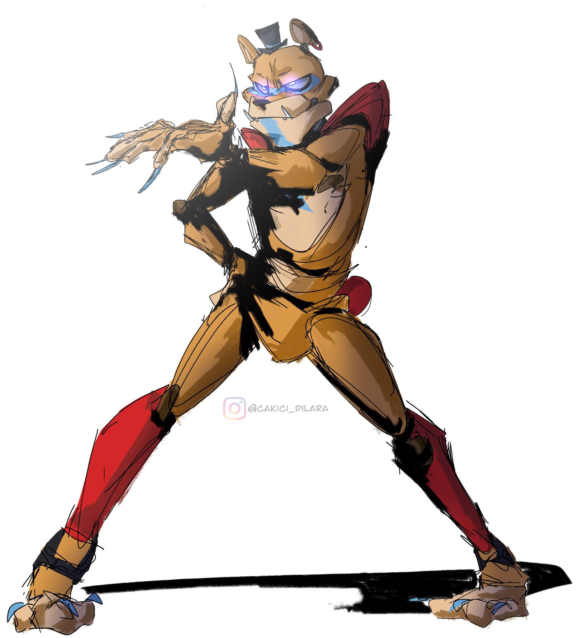 Glam rock Freddy Fanart | Five Nights At Freddy's Amino