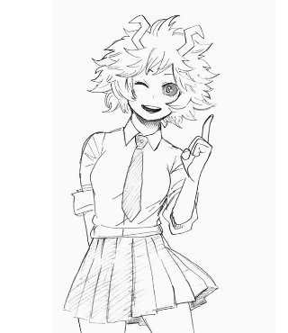 Dibujo de Mina Ashido digital | Boku No Hero Academia Fan Amino