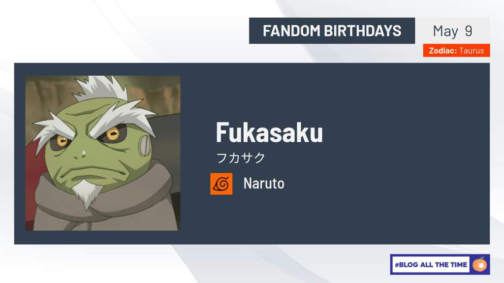 Happy Birthday Fukasaku Naruto Amino