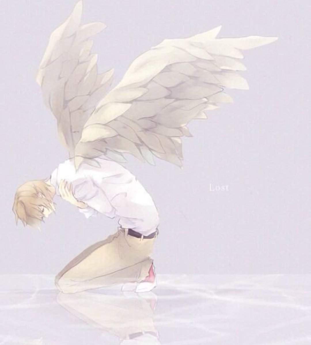Мальчик с крыльями арт