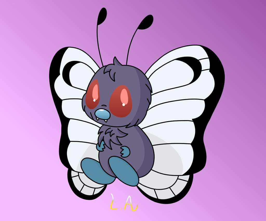 I really love bug pokemon, so here's a cute little Butterfree for you ...