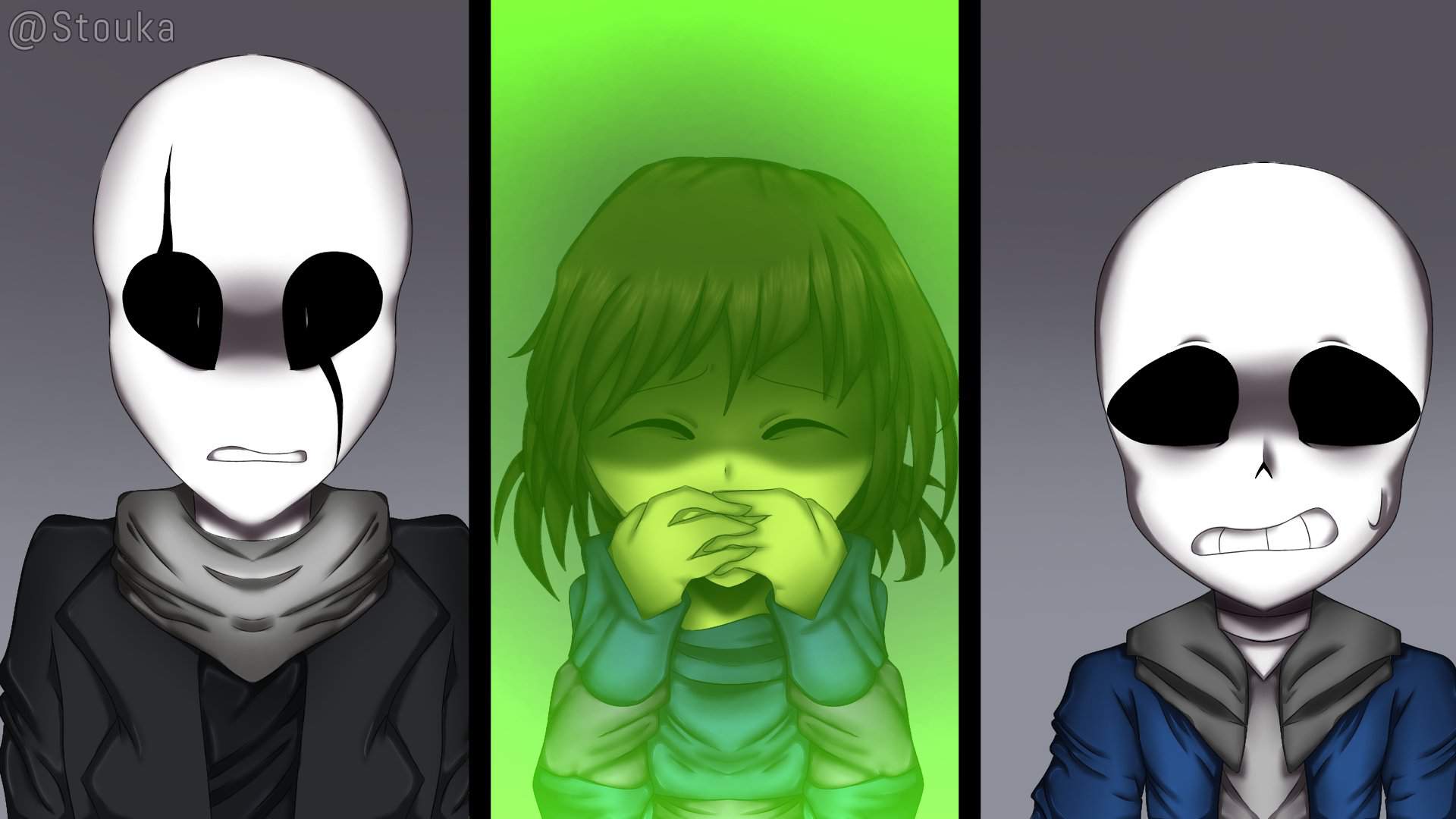 That one shocked moment (Screenshot Redraw) | Glitchtale Amino