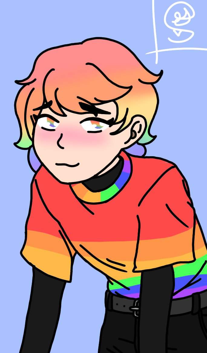 Quick drawing of Rainbow Steve. (Genderbend) | Steve Saga RainbowSteve ...