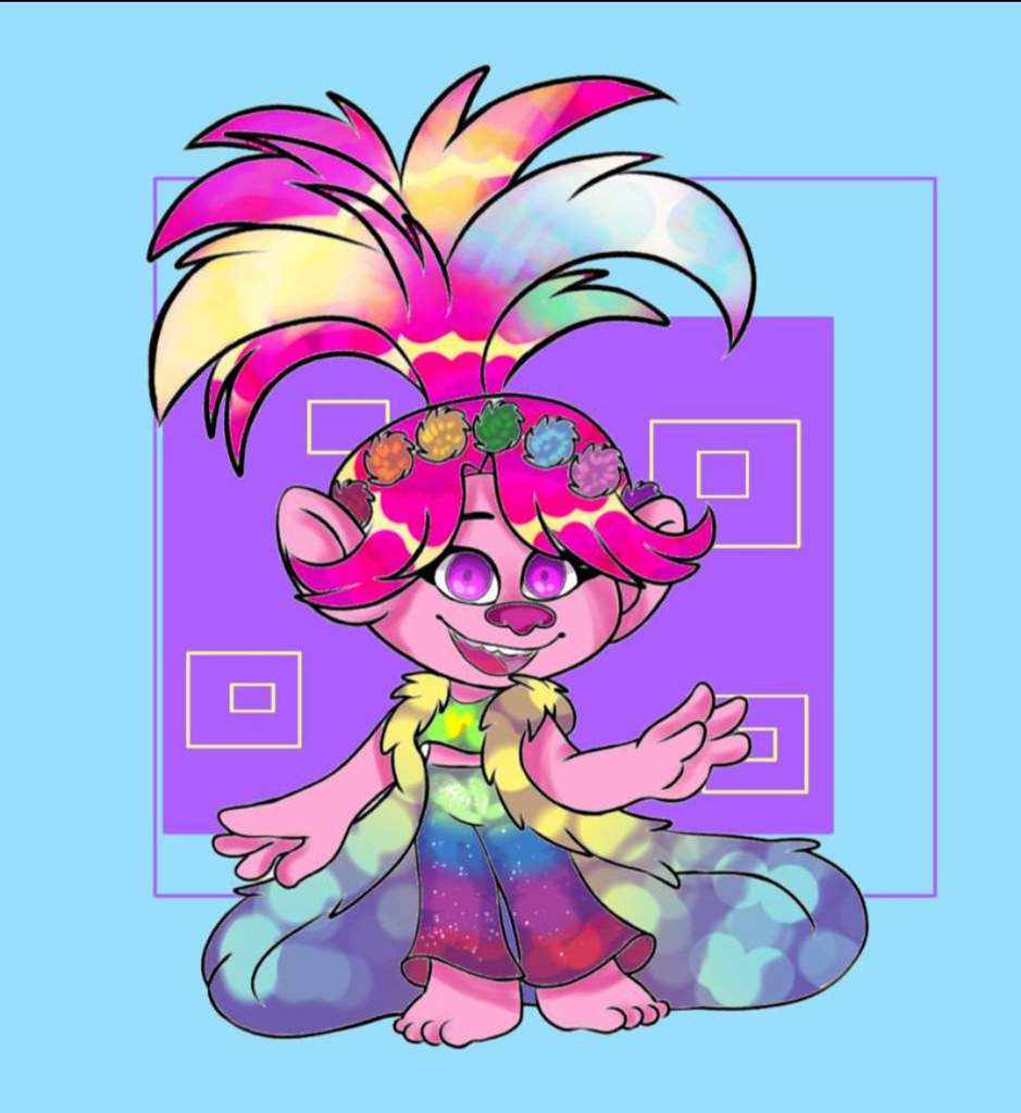 Rainbow Queen Poppy | 🌈Trolls' Amino🌈 Amino