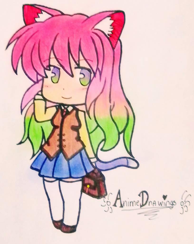 Neko Rainbow Girl 💖🌈 Dibujarte Amino 