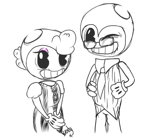 Bendy’s Parents (Colored) | Bendy and the Ink Machine Amino