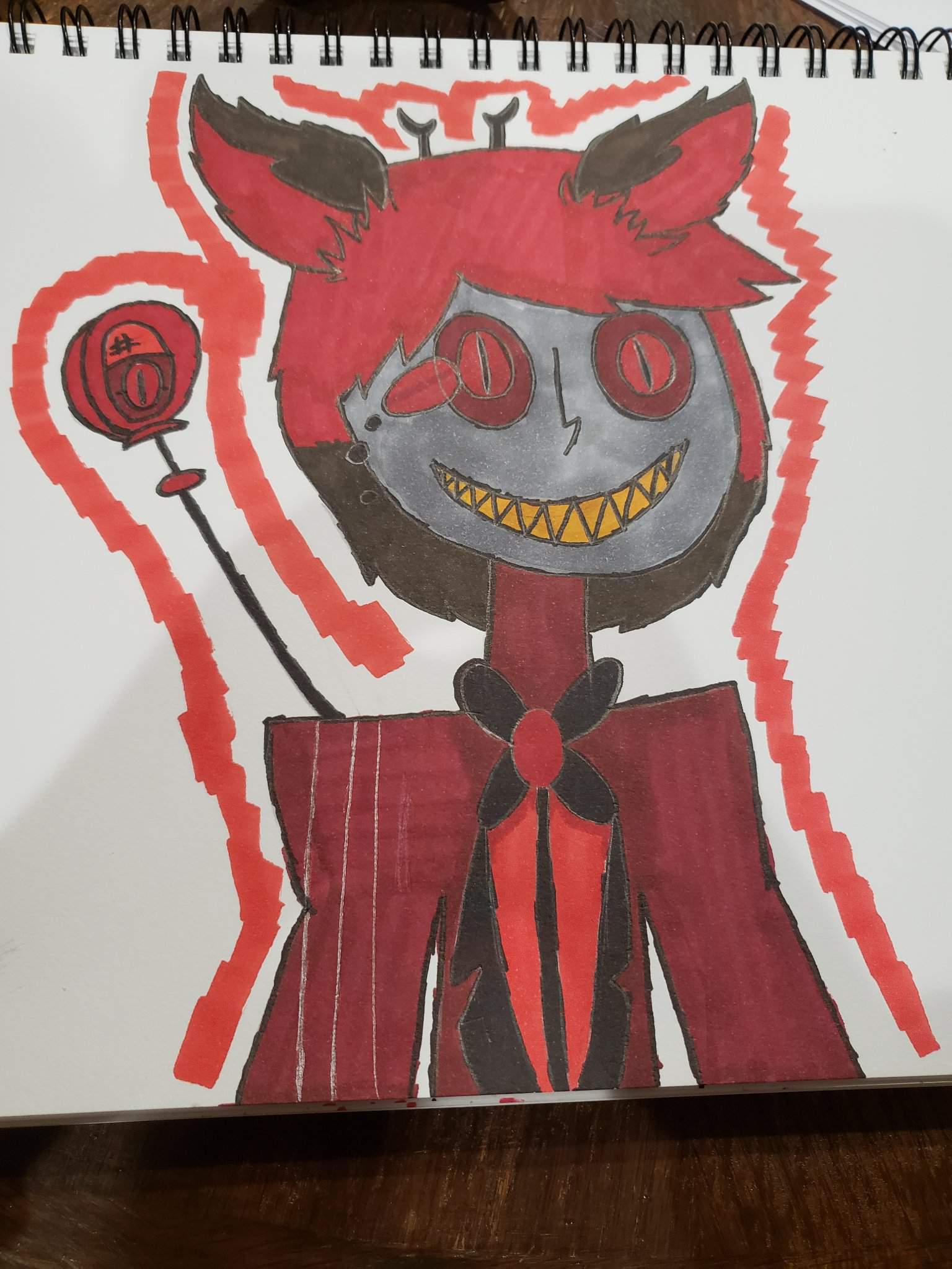 Alastor Strawberry Pimp drawing | Hazbin Hotel (official) Amino