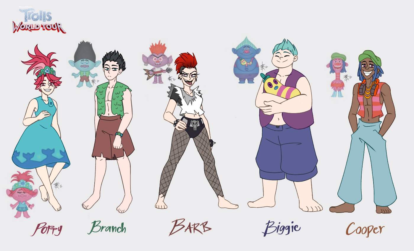 Trolls world tour characters as humans | Arts And OCs Amino