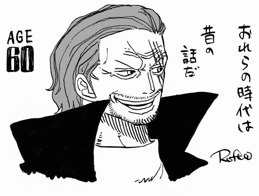 Hancock, Mihawk and Shanks in their 60s (fanarts). | G+'s One Piece ...