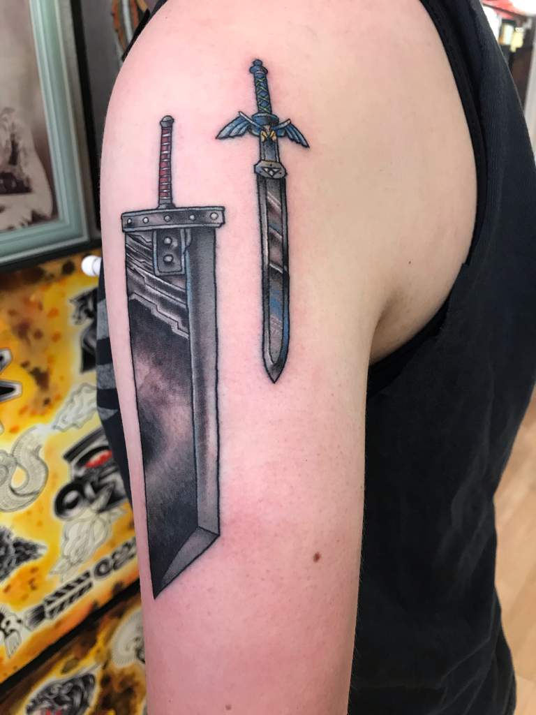 Tattoo uploaded by Xavier  Buster sword tattoo by Alex Keh ff ff7  sword  Tattoodo