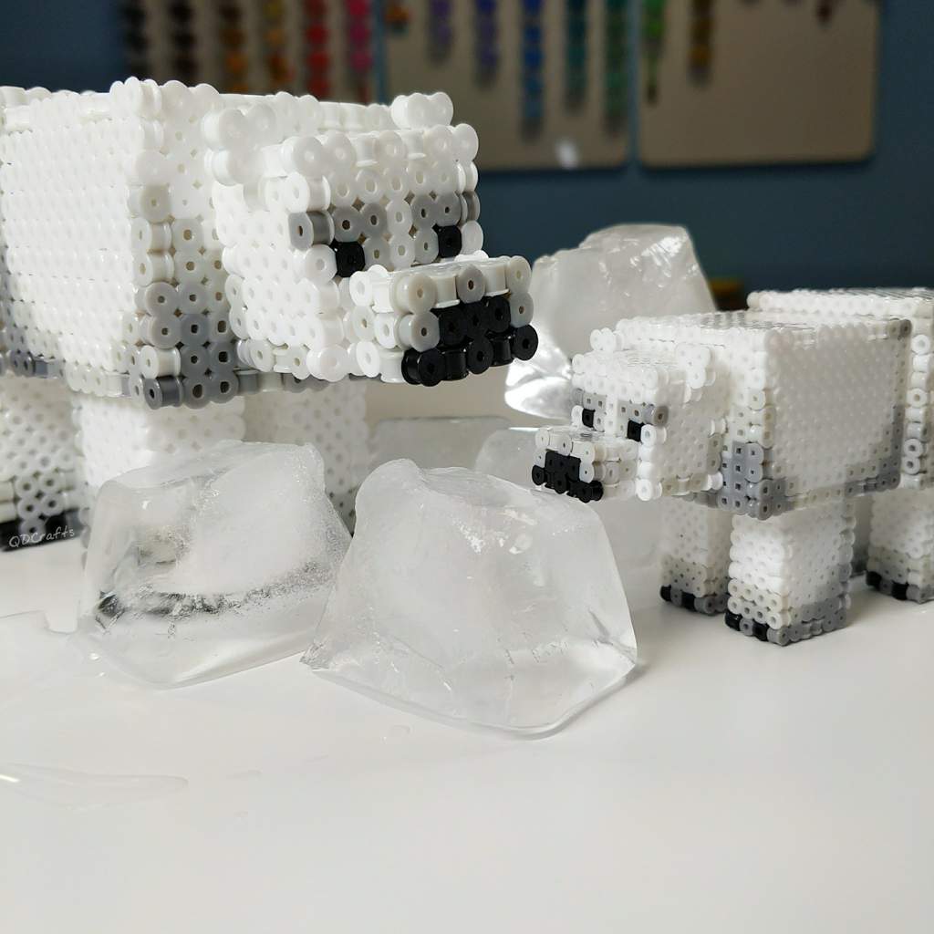 DIY 3D Fuse Bead Minecraft Polar Bears Minecraft Amino