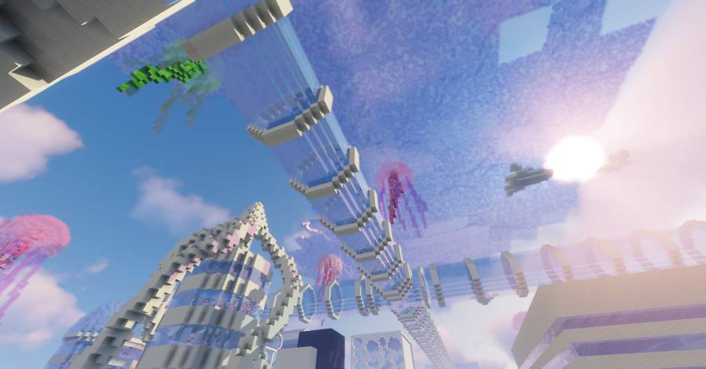 Underwater futuristic city | Minecraft Amino