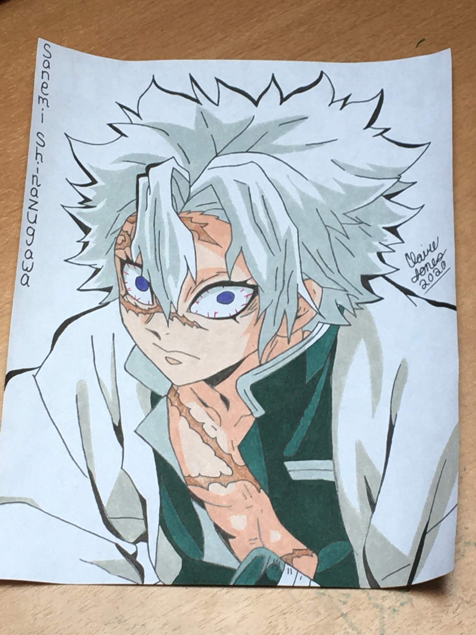 Sanemi Shinazugawa Drawing | Demon Slayer: Kimetsu No Yaiba Amino