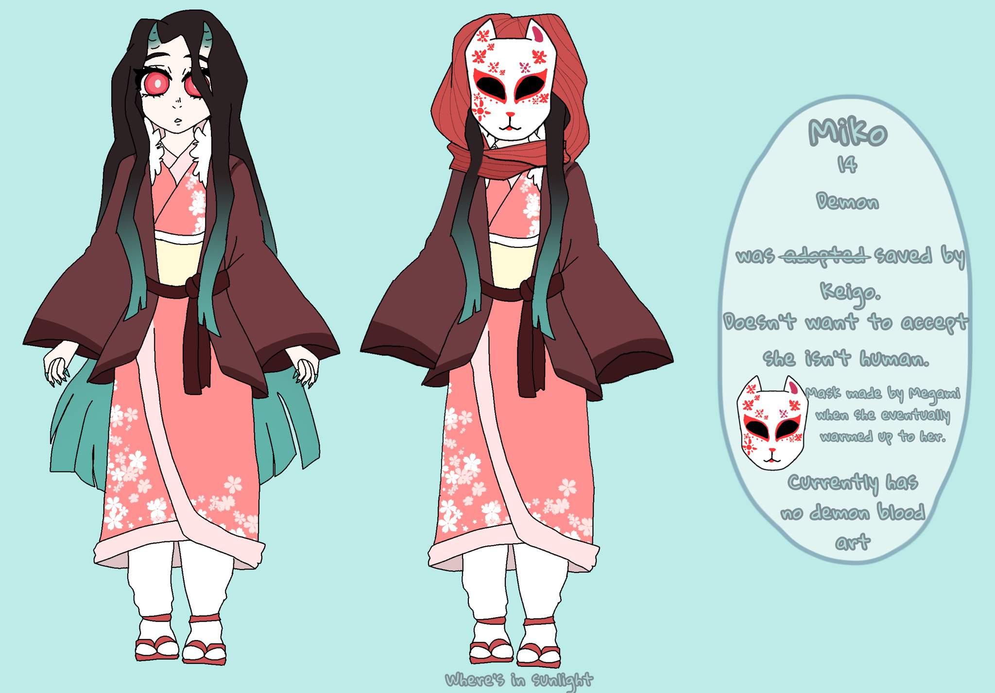 Miko Reference Sheet | Demon Slayer: Kimetsu No Yaiba Amino