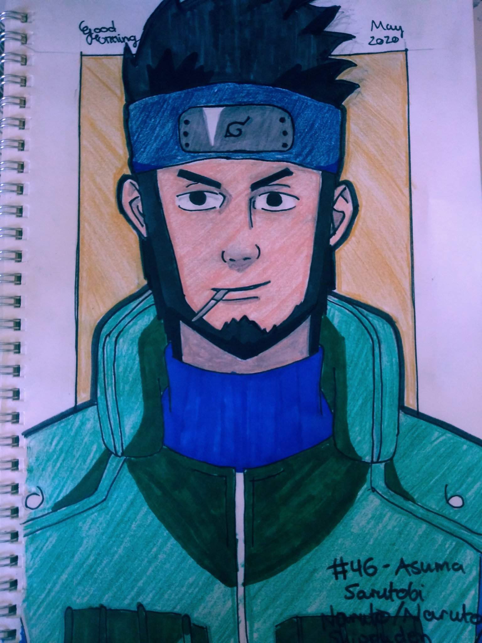 #46 - Asuma Sarutobi Drawing | Anime Amino