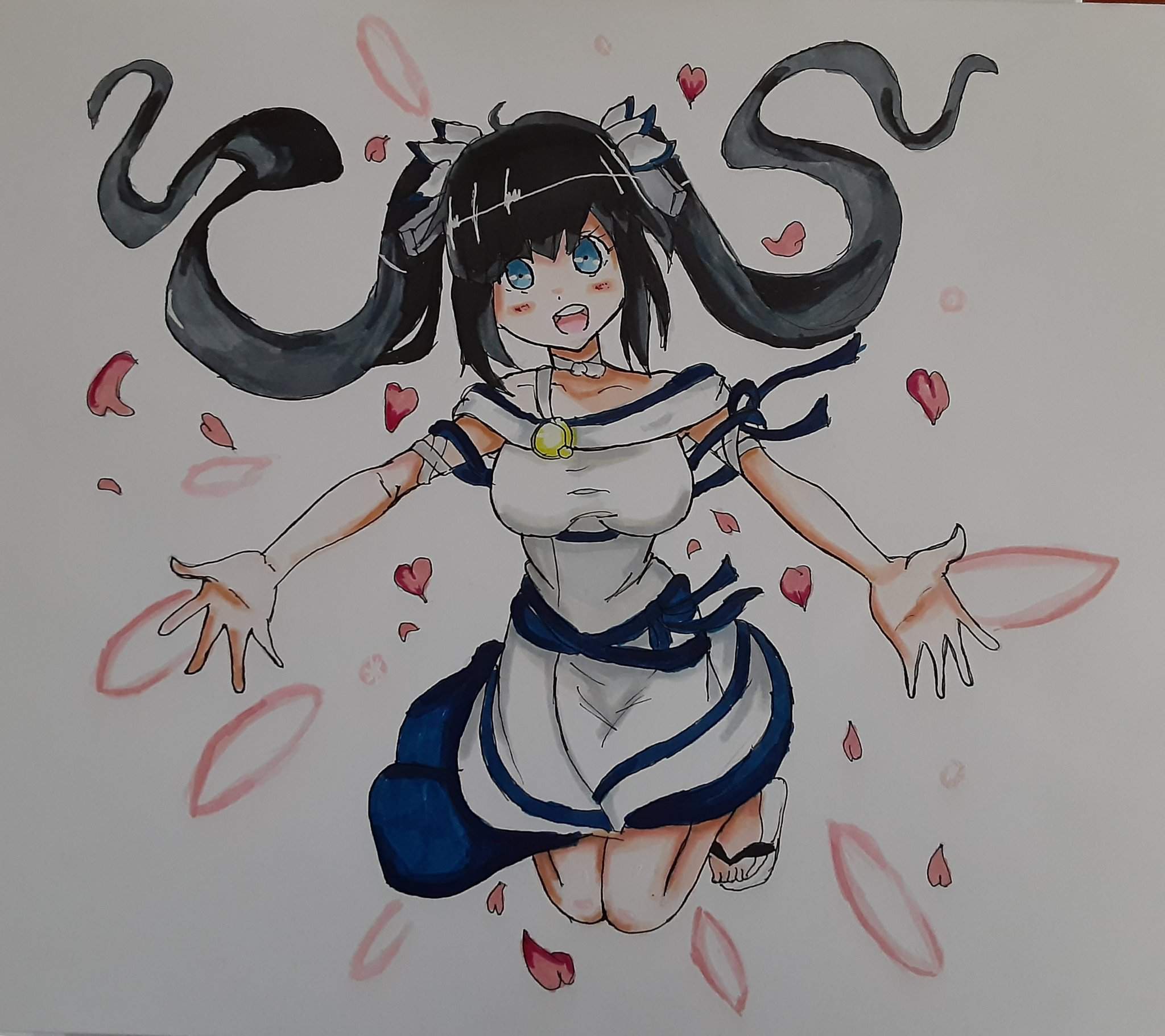 Fan art hestia | Anime Art Amino