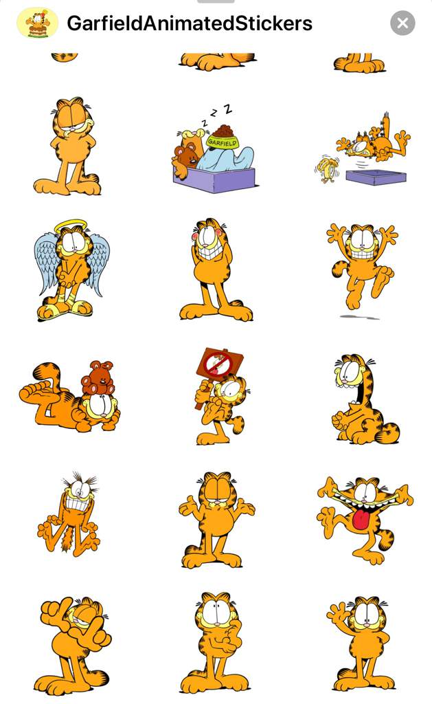 iPhone Garfield stickers | Garfield Amino Amino