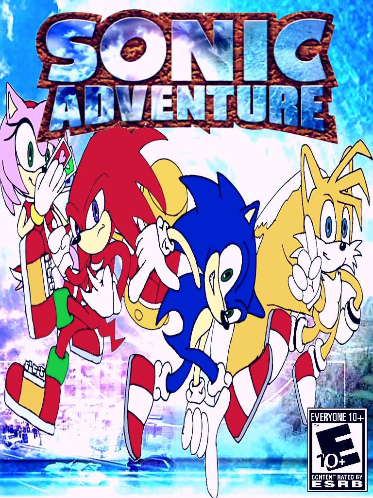 I made a costom sonic adventure cover art.+ costom character banners ...